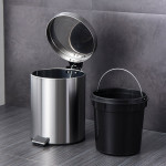 Thùng rác inox nắp đạp cho khách sạn, nhà hàng cao cấp