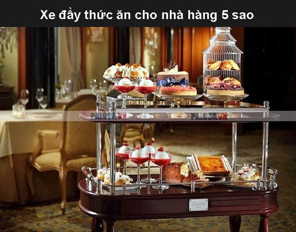 Xe đẩy phục vụ – Trợ thủ đắc lực trong nhà hàng và khách sạn hiện đại