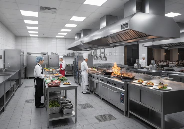 Hệ thống bếp khách sạn 5 sao: Tiêu chuẩn thiết bị & bố trí chuẩn