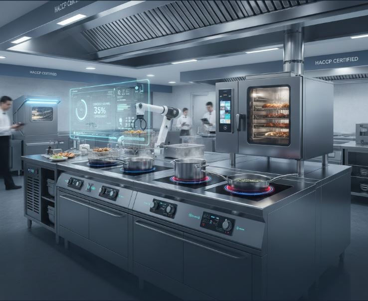 Xu hướng thiết bị bếp khách sạn năm 2025: Tiết kiệm năng lượng & tự động hóa