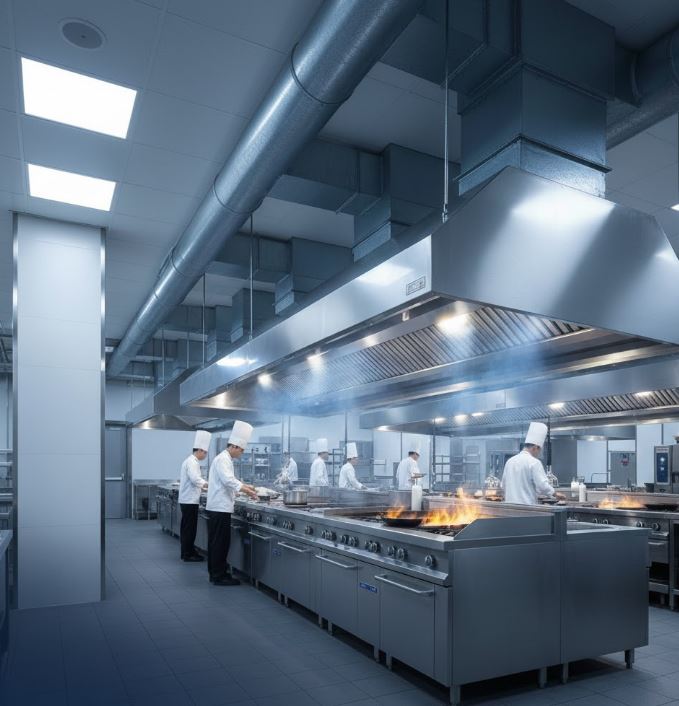 Giải pháp chống mùi – hút khói mạnh cho khu bếp khách sạn quy mô lớn