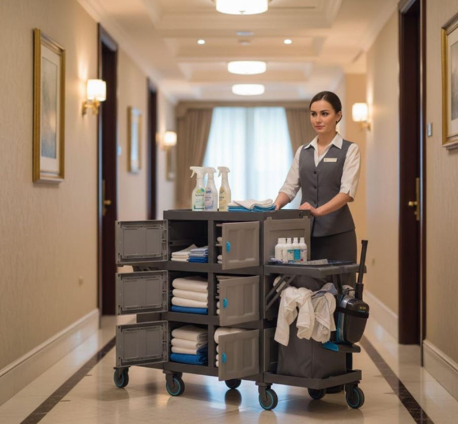 Xe Làm Phòng Khách Sạn Chuyên Nghiệp Cho Housekeeping