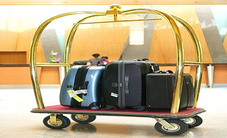 Xe đẩy hành lý khách sạn mua ở đâu chất lượng?